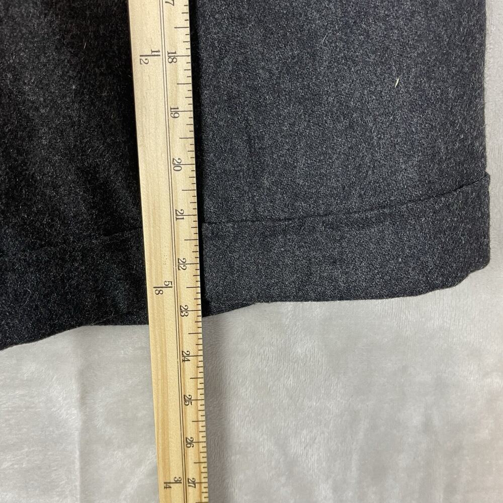 Vintage LL Bean Wool Shorts USA Made Size 10 Pleated Charcoal Dark Academia - Picture 8 of 10